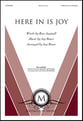 Here In Is Joy SATB choral sheet music cover